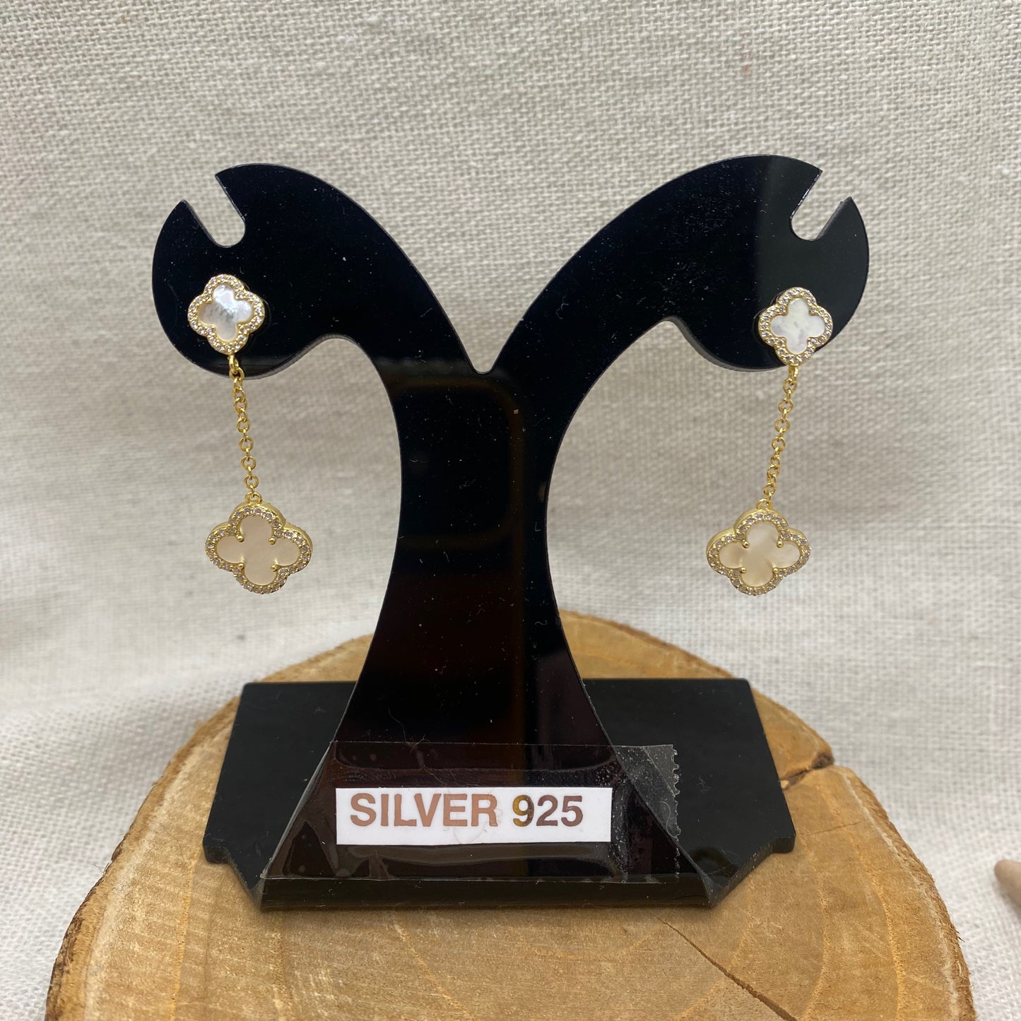 Boucles Trèfles Nacre