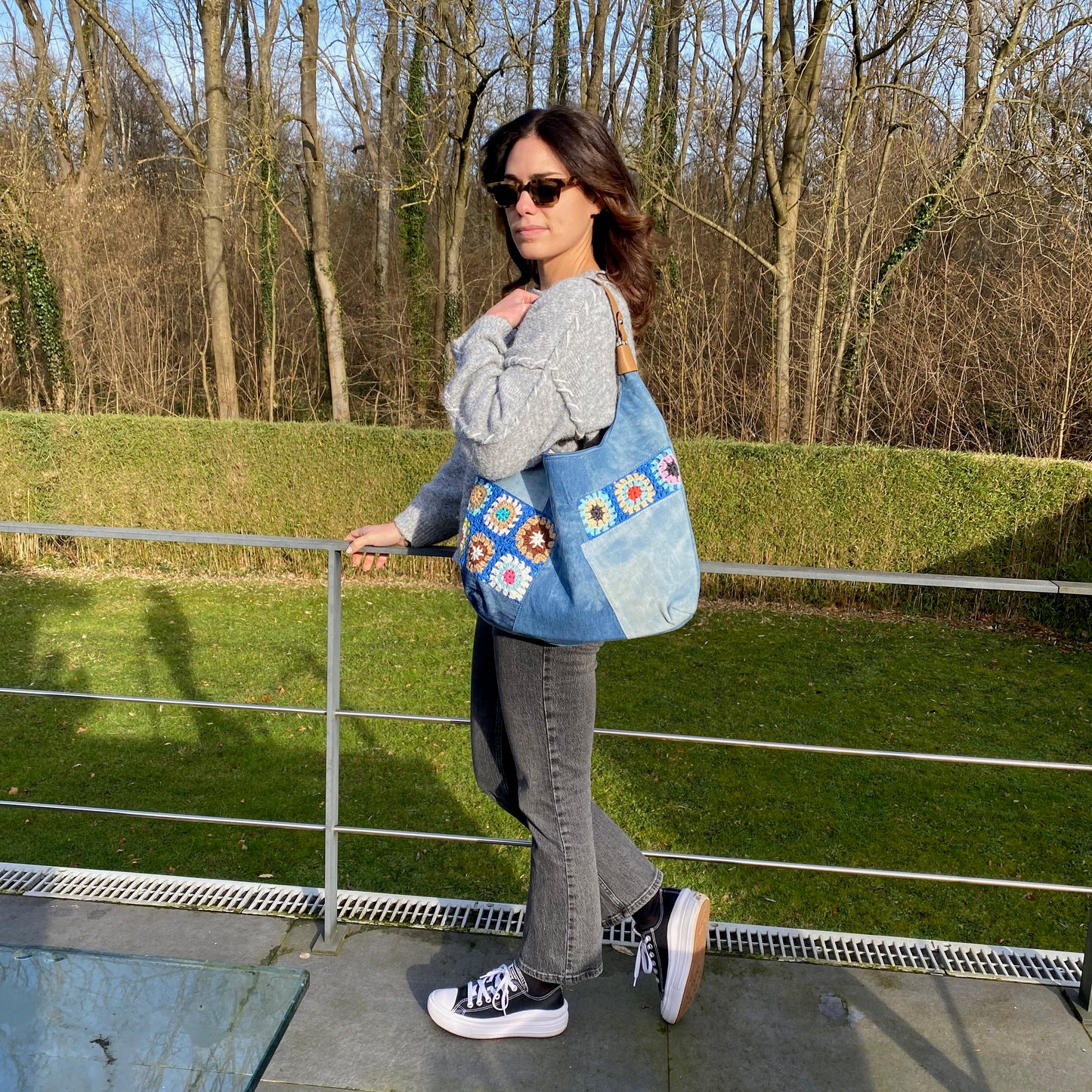 Sac Jeans Patchwork