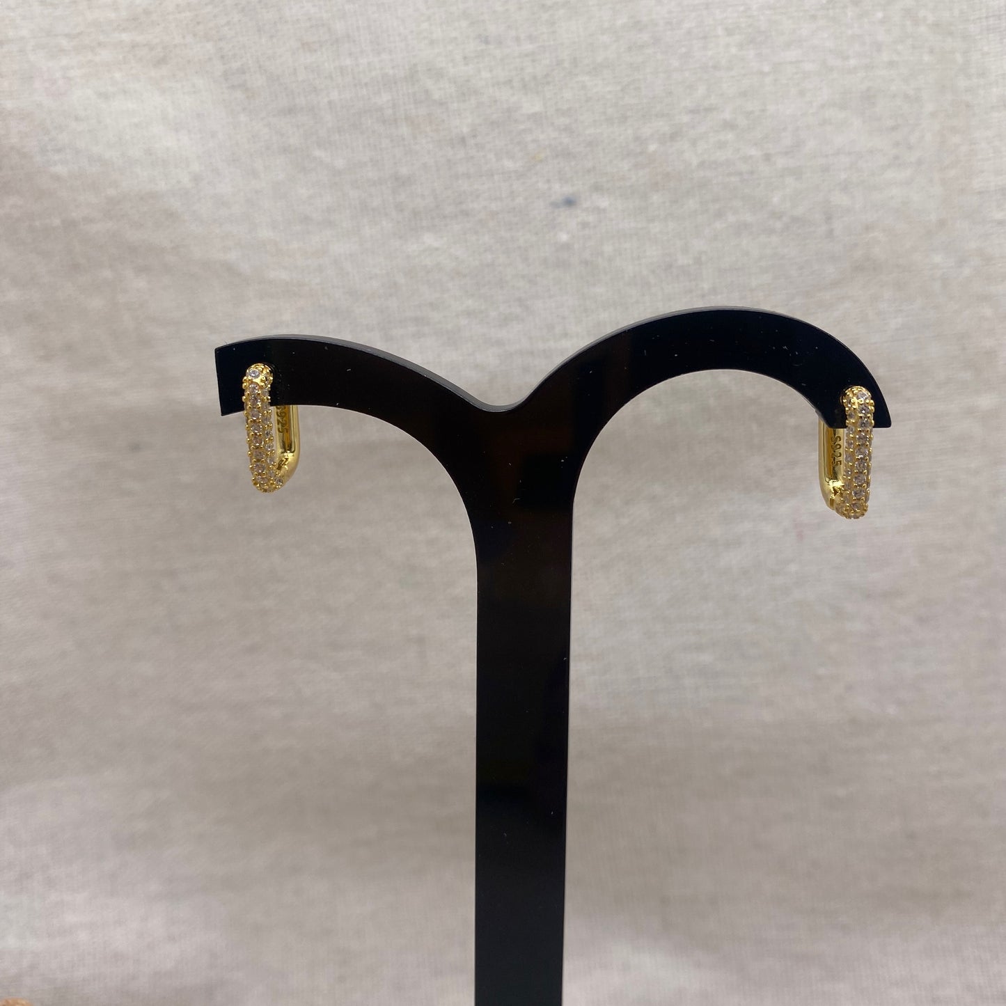 Boucles Rectangle Strass