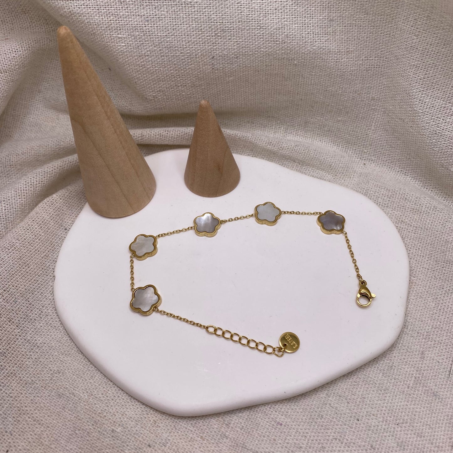 Bracelet Trèfles Nacre