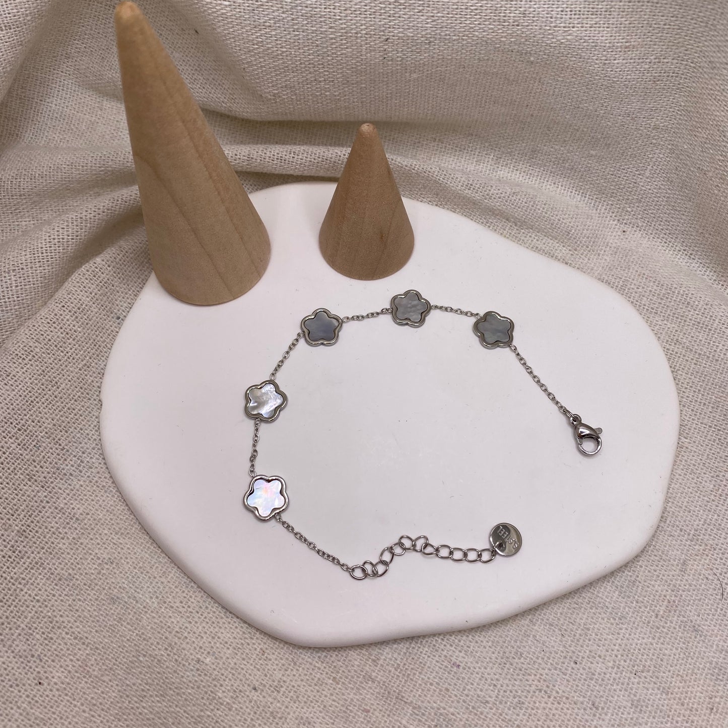 Bracelet Trèfles Nacre
