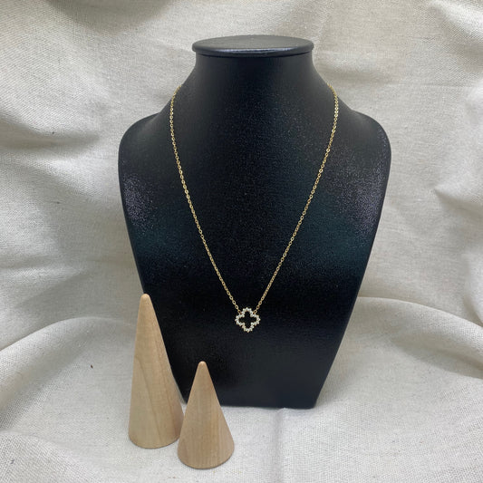 Collier Trèfle Strass