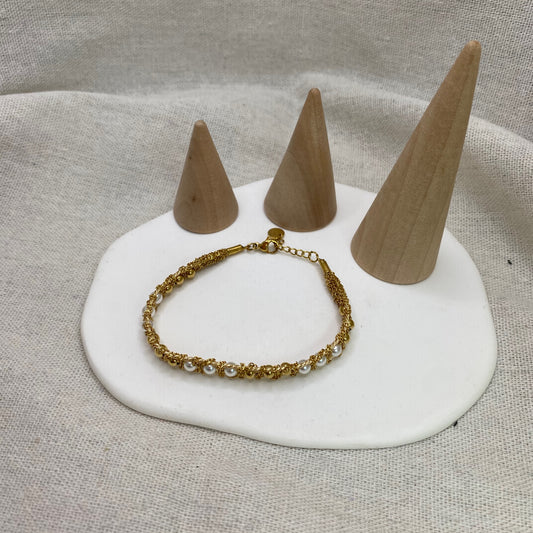Bracelt Gold Pearl