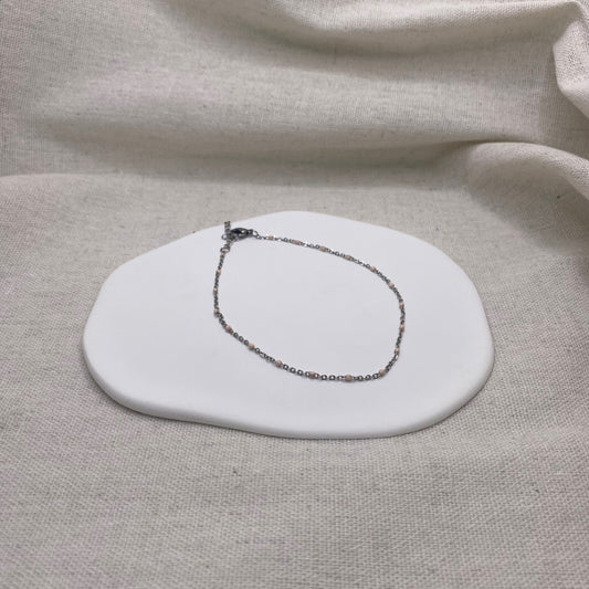 Bracelet de Cheville Blanc