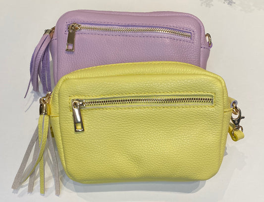 Sac en Cuir Jaune Citron