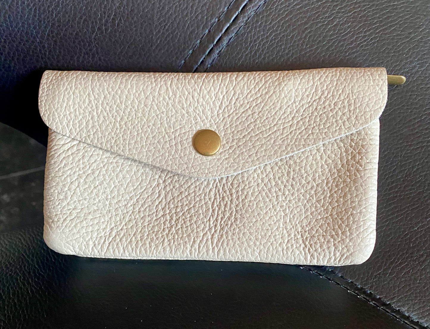 Pochette Porte-Monnaie Blanc Cassé L