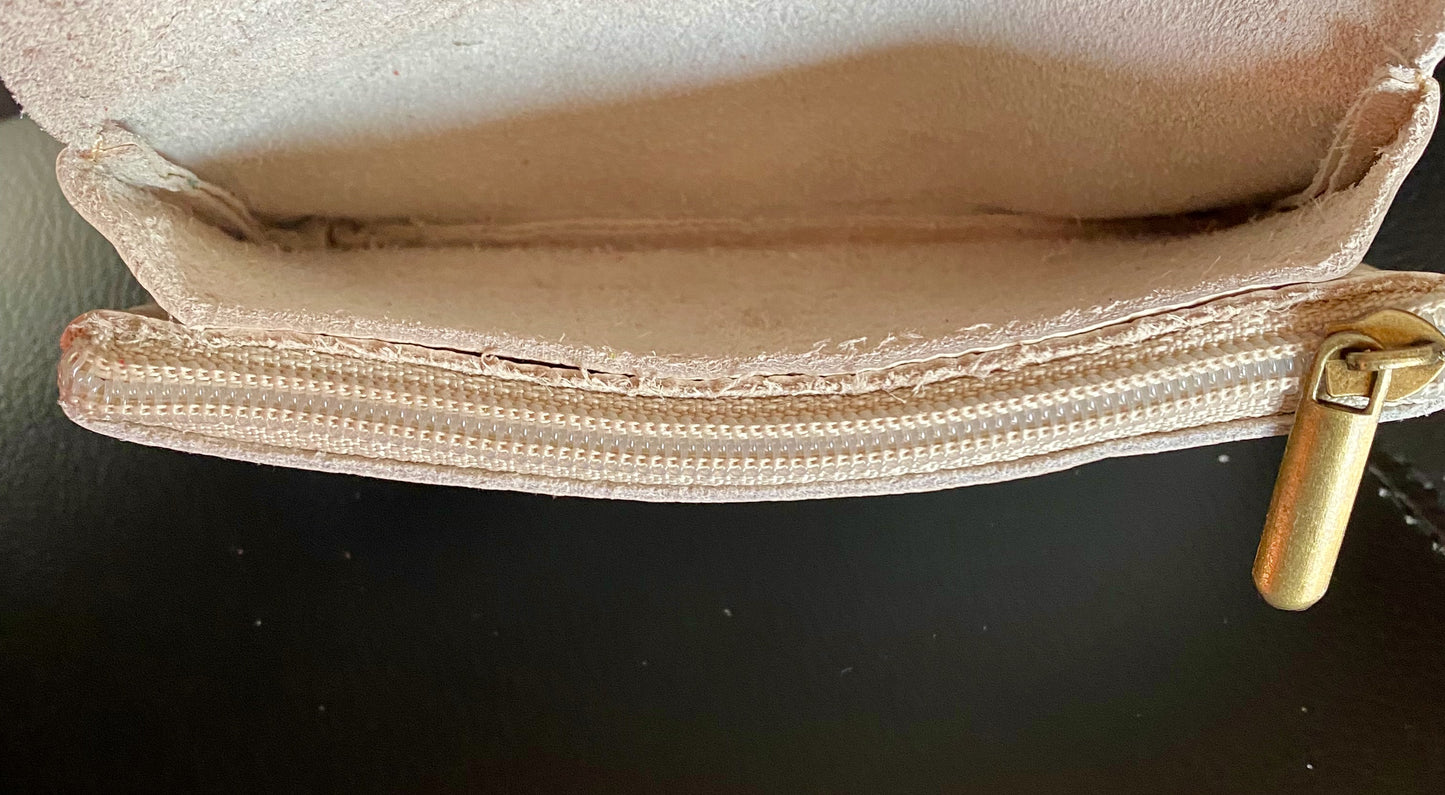 Pochette Porte-Monnaie Blanc Cassé L