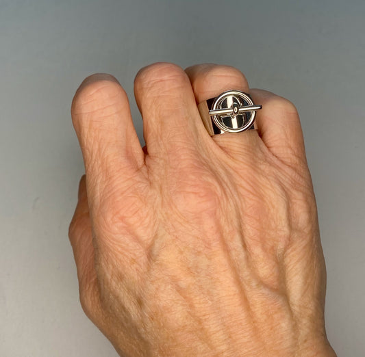Bague Large Argentée